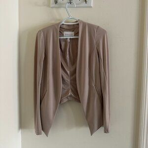 XS- BCBGeneration nude colored tuxedo style blazer